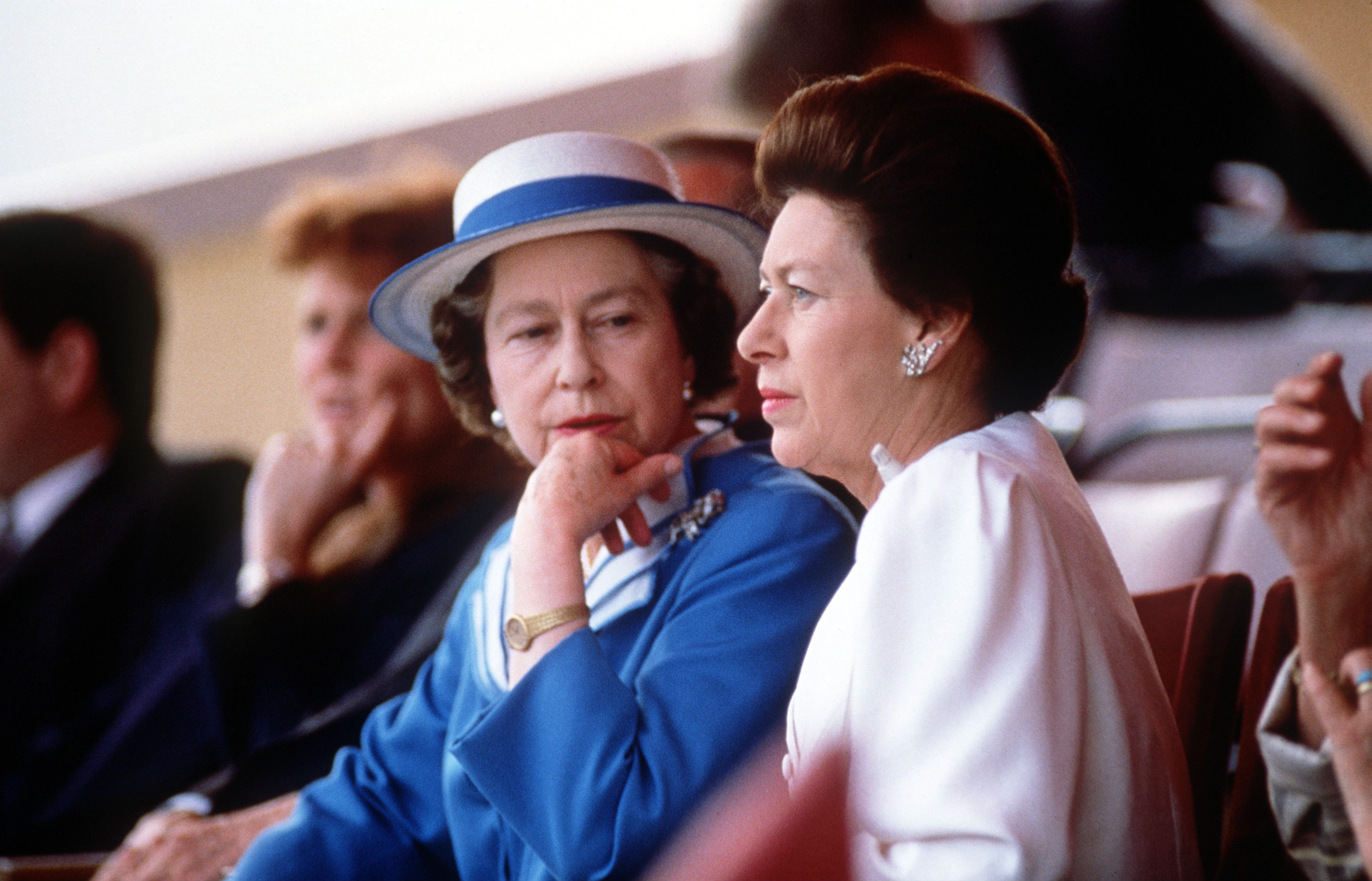Queen Elizabeth II and Princess Margaret