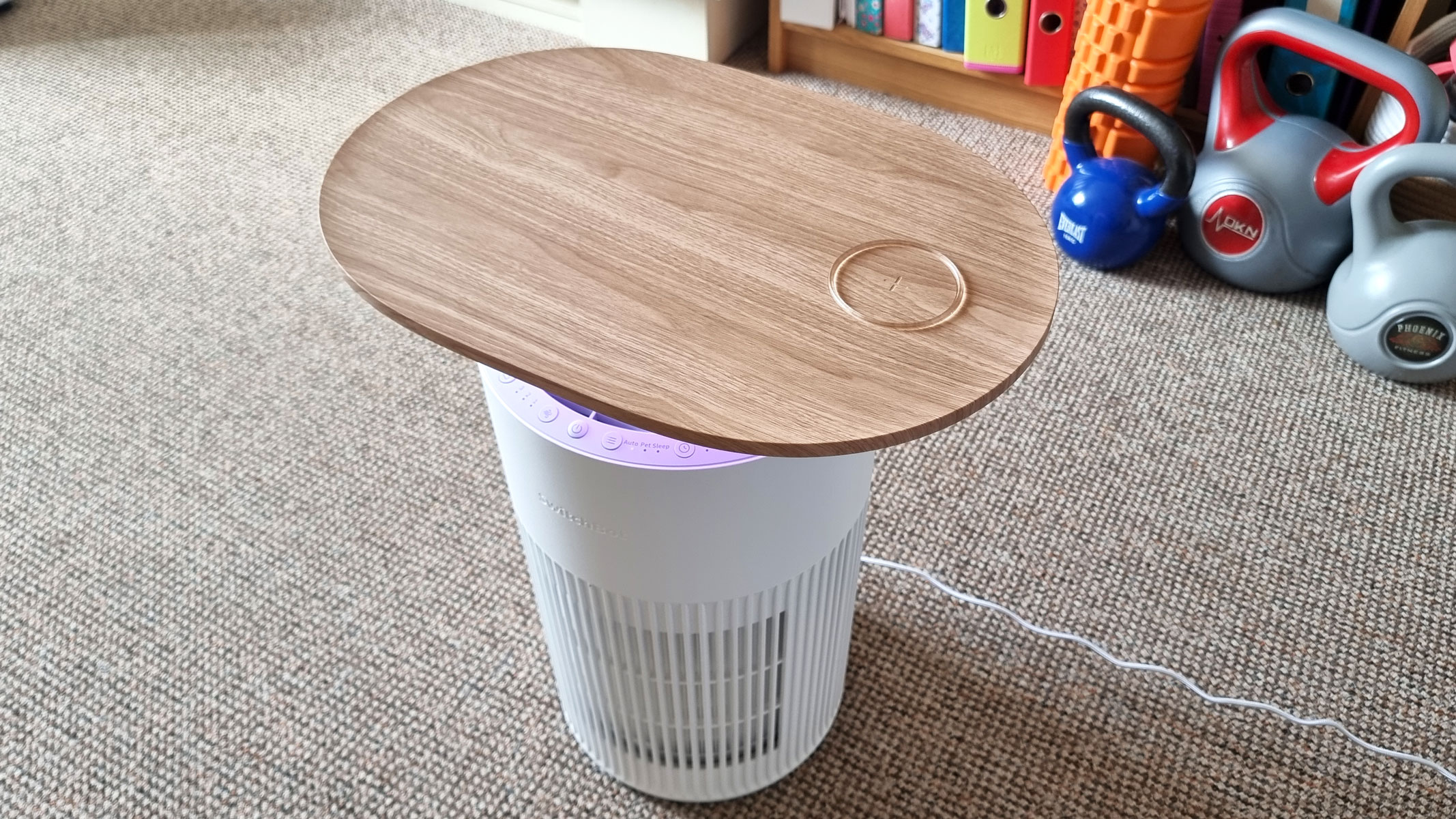 SwitchBot Air Purifier Table, a view from the top