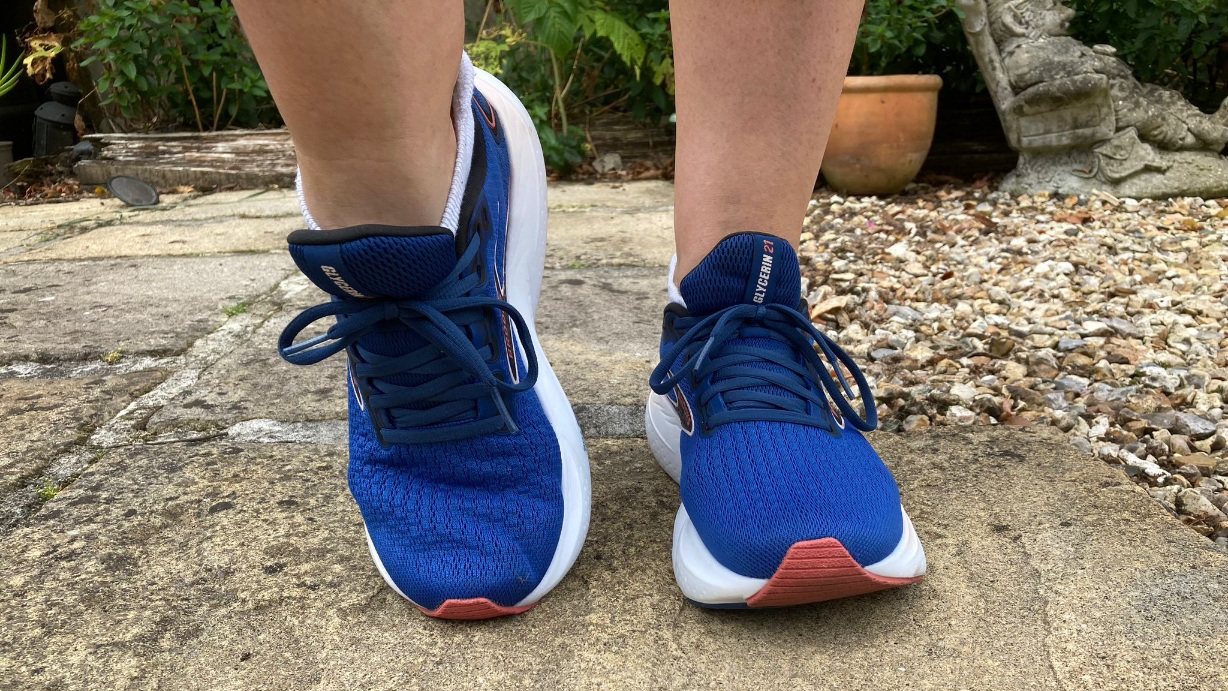 Brooks Glycerin 21 being tested by our reviewer
