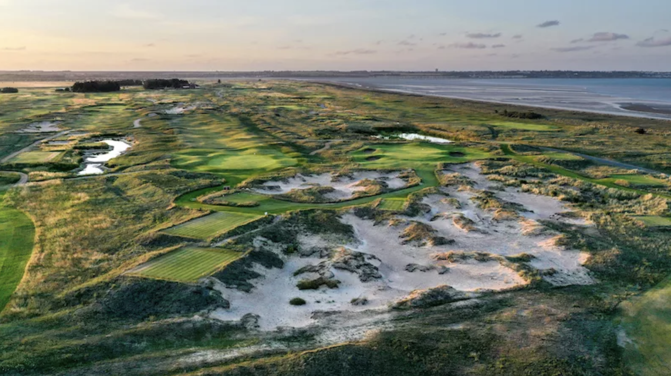 Prince's golf course pictured from above