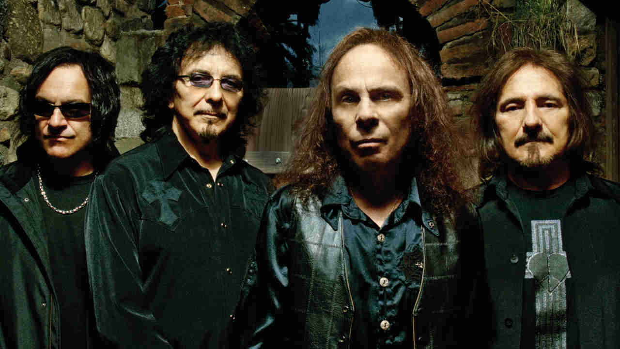 Heaven &amp; Hell posing for a photograph in 2009