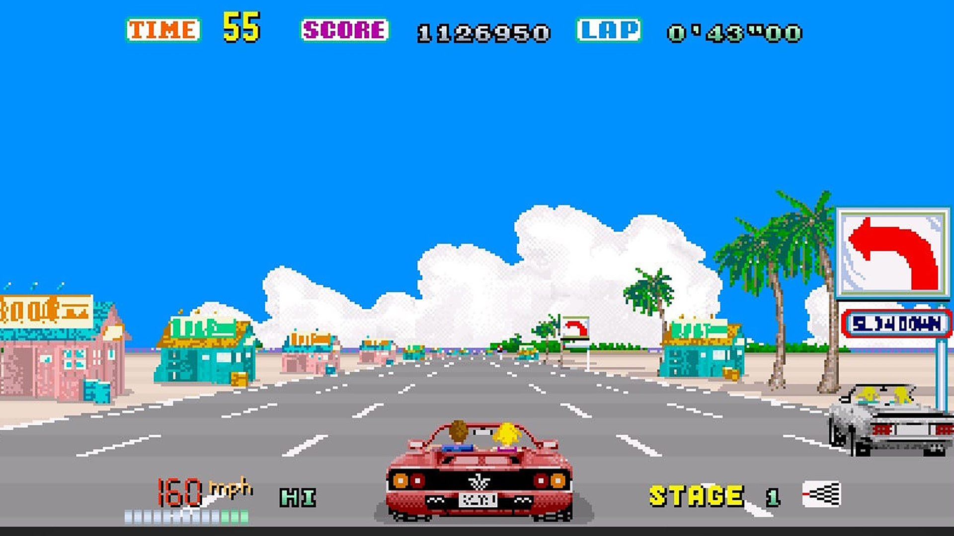 Screen from Sega Out Run
