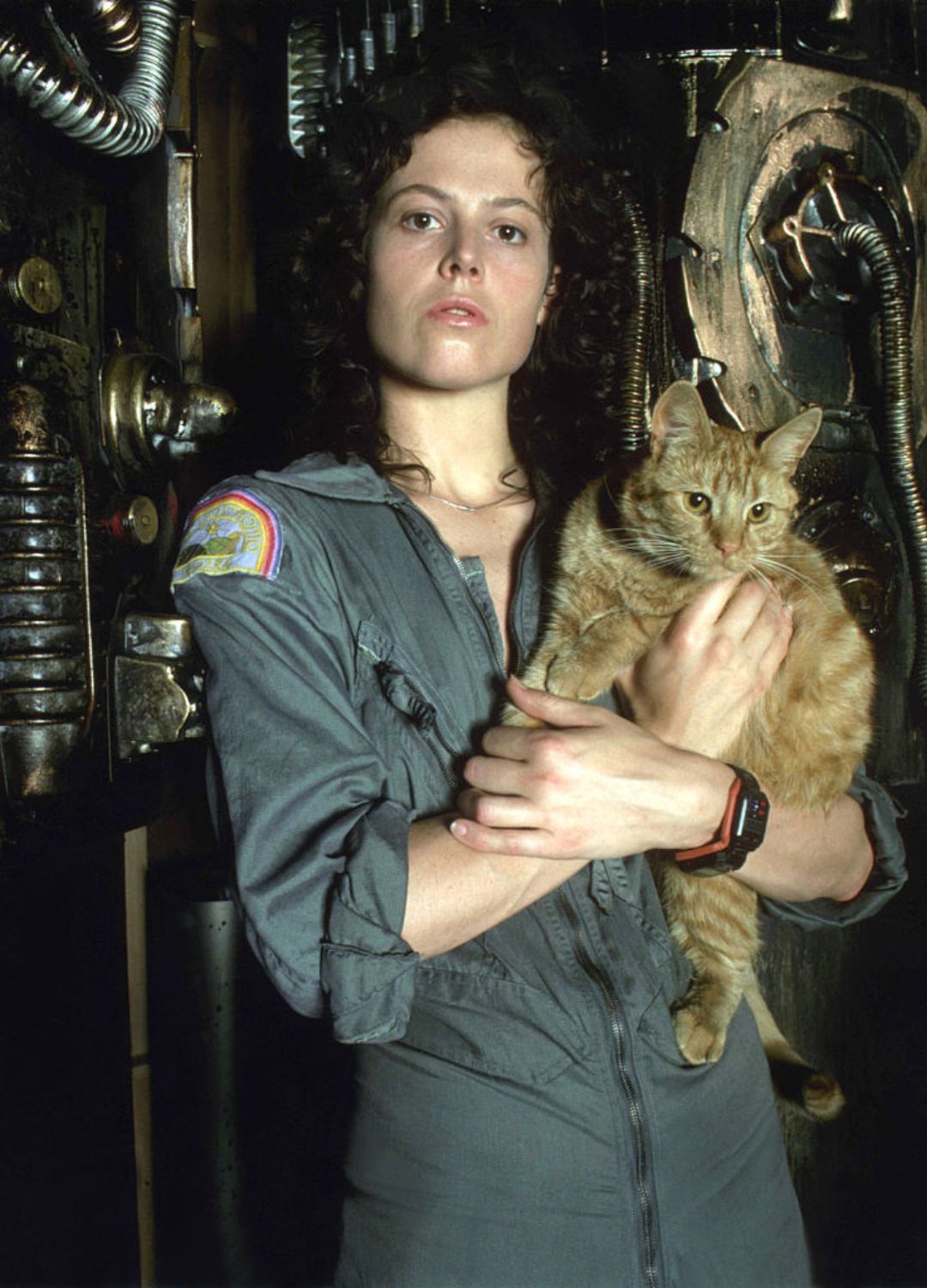 Actress Sigourney Weaver in Alien (1979)