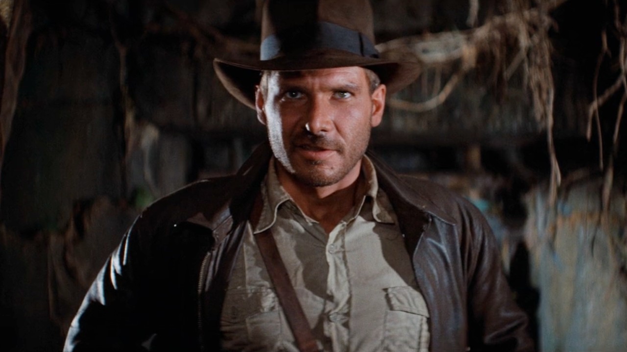 Harrison Ford as Indiana Jones.