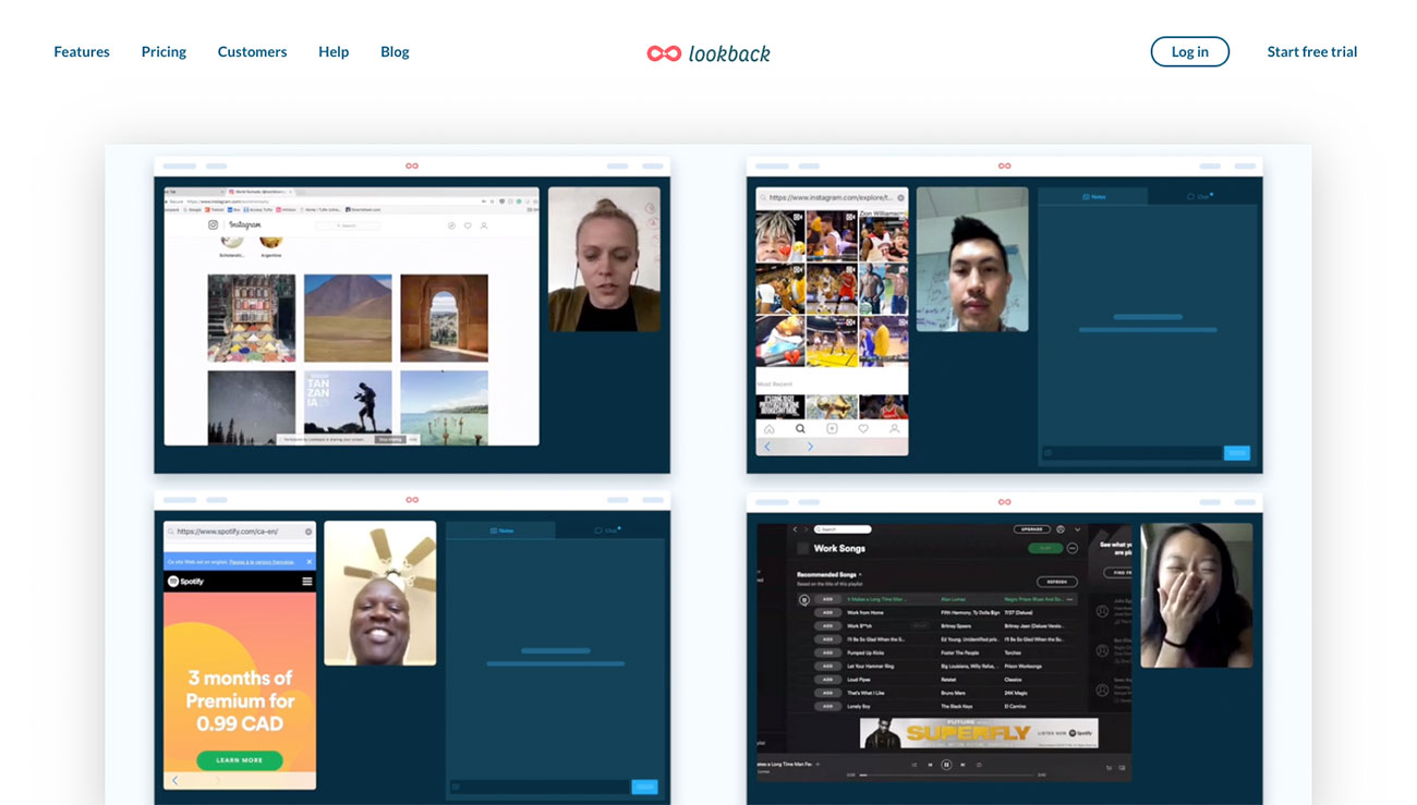 User testing software: Lookback
