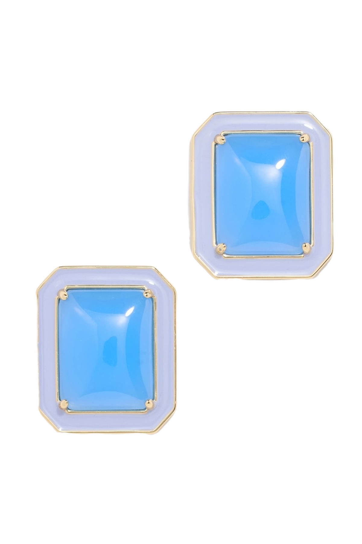 Alison Lou Rectangle Jelly Button Studs
