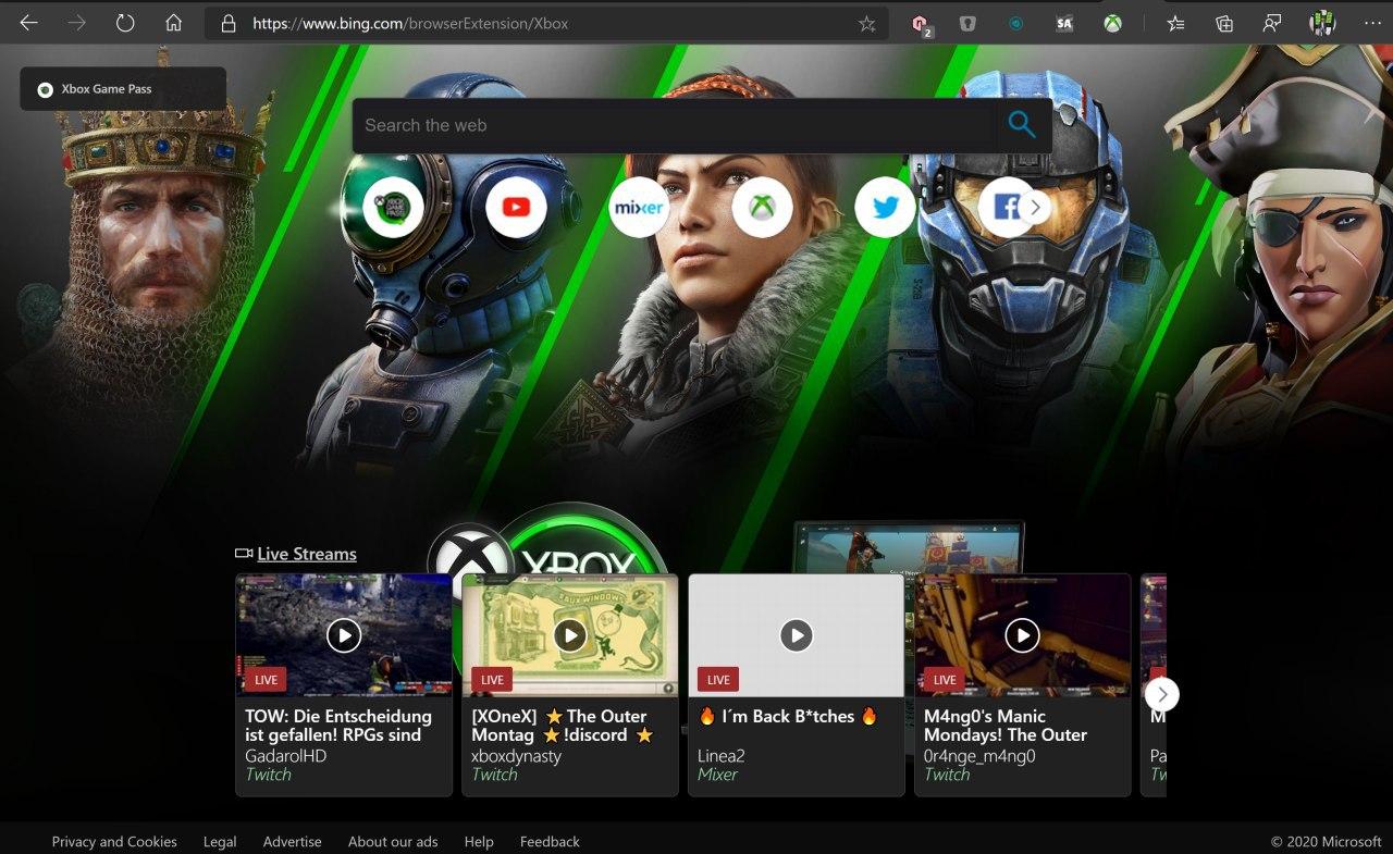 Gears 5 New Tab Extension