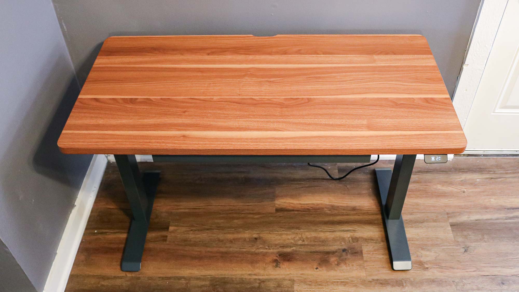 An overhead shot of the Branch Duo Standing Desk