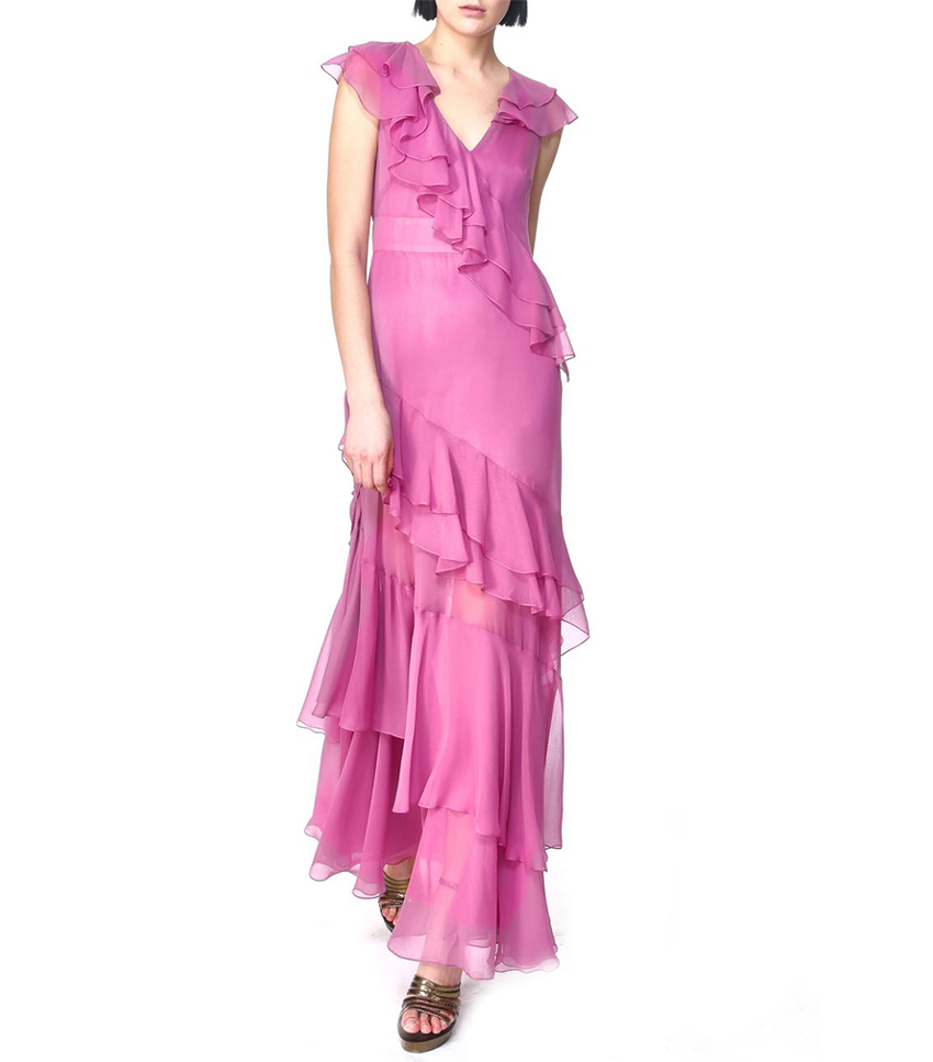 Prabal Gurung + Tiered Ruffle Gown