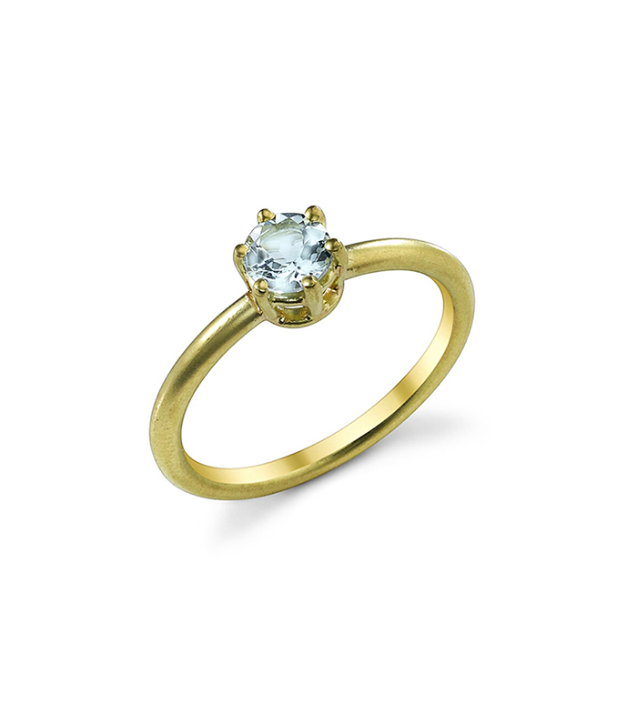 Irene Neuwirth + Brilliant Cut Fine Aquamarine Ring