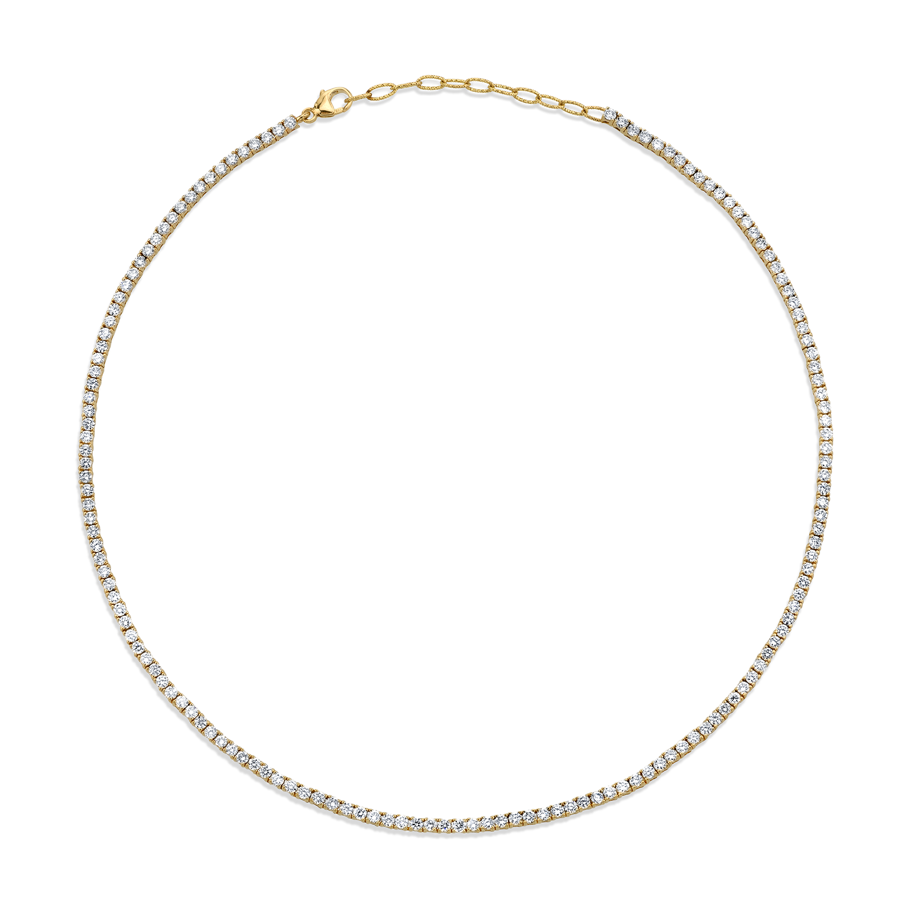 The Last Line + Perfect Diamond Collar Tennis Necklace