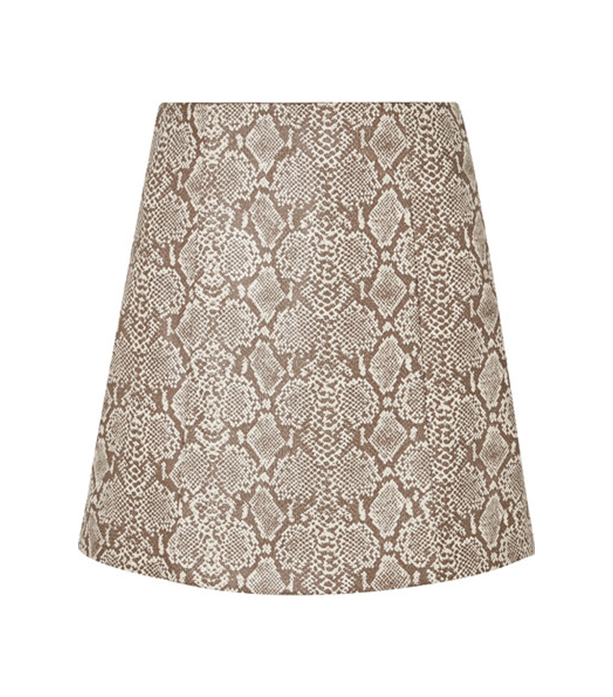 Alexa Chung + Snake-Effect Faux Leather Mini Skirt