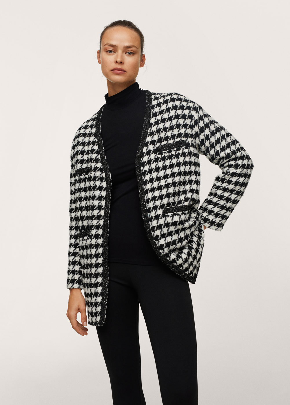 Mango + Houndstooth Jacket