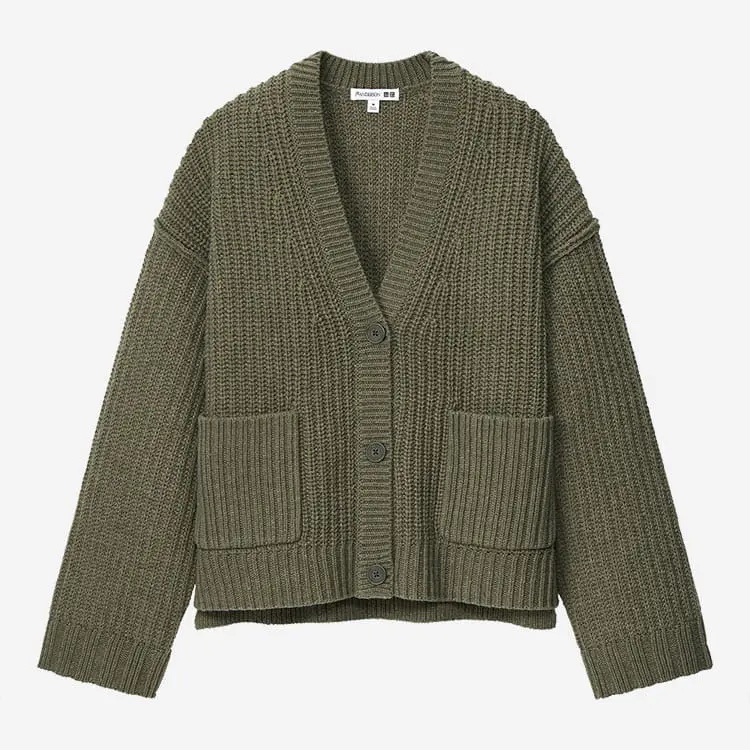 JW Anderson x Uniqlo + Oversized Long-Sleeve Cardigan