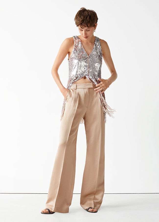 & Other Stories + Straight Low Waist Trousers
