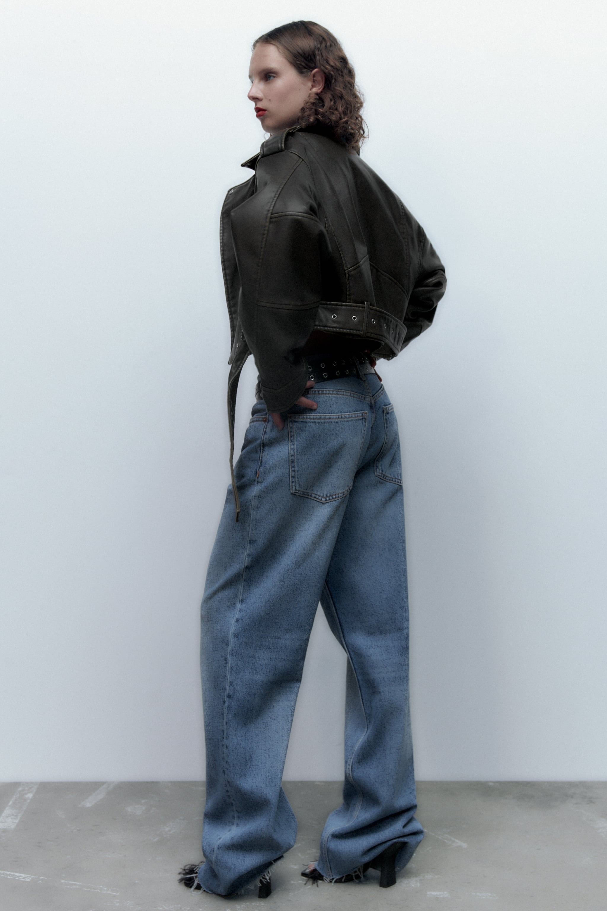 Zara + Wide-Leg Jeans