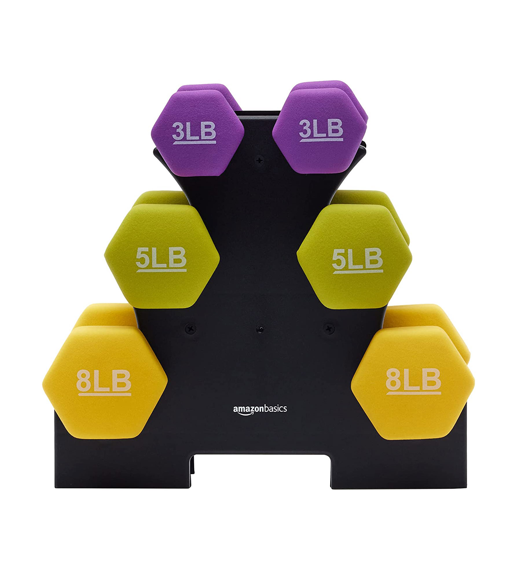 Amazon Basics + Neoprene Workout Dumbbell Set