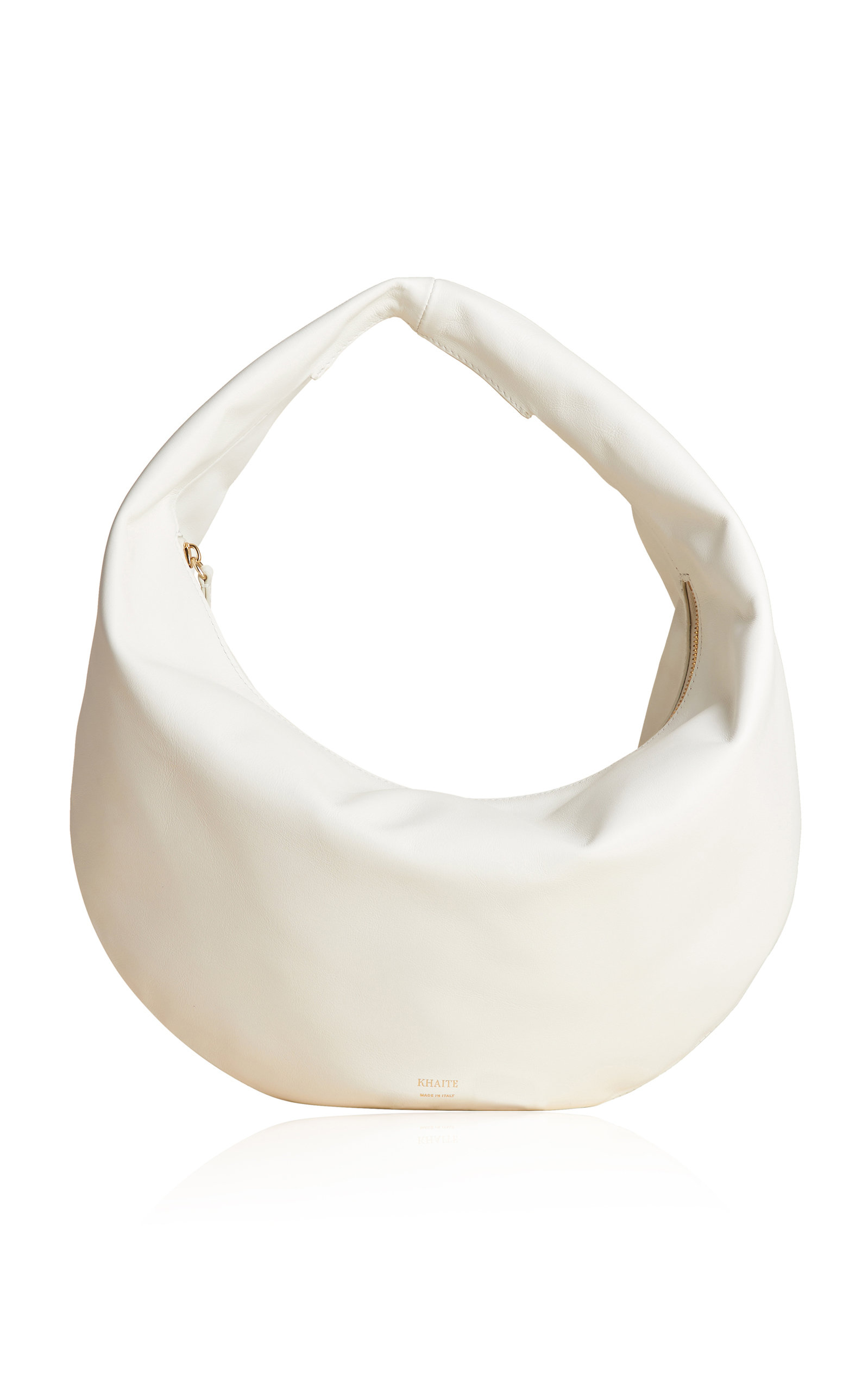 Khaite + Olivia Leather Medium Hobo Bag