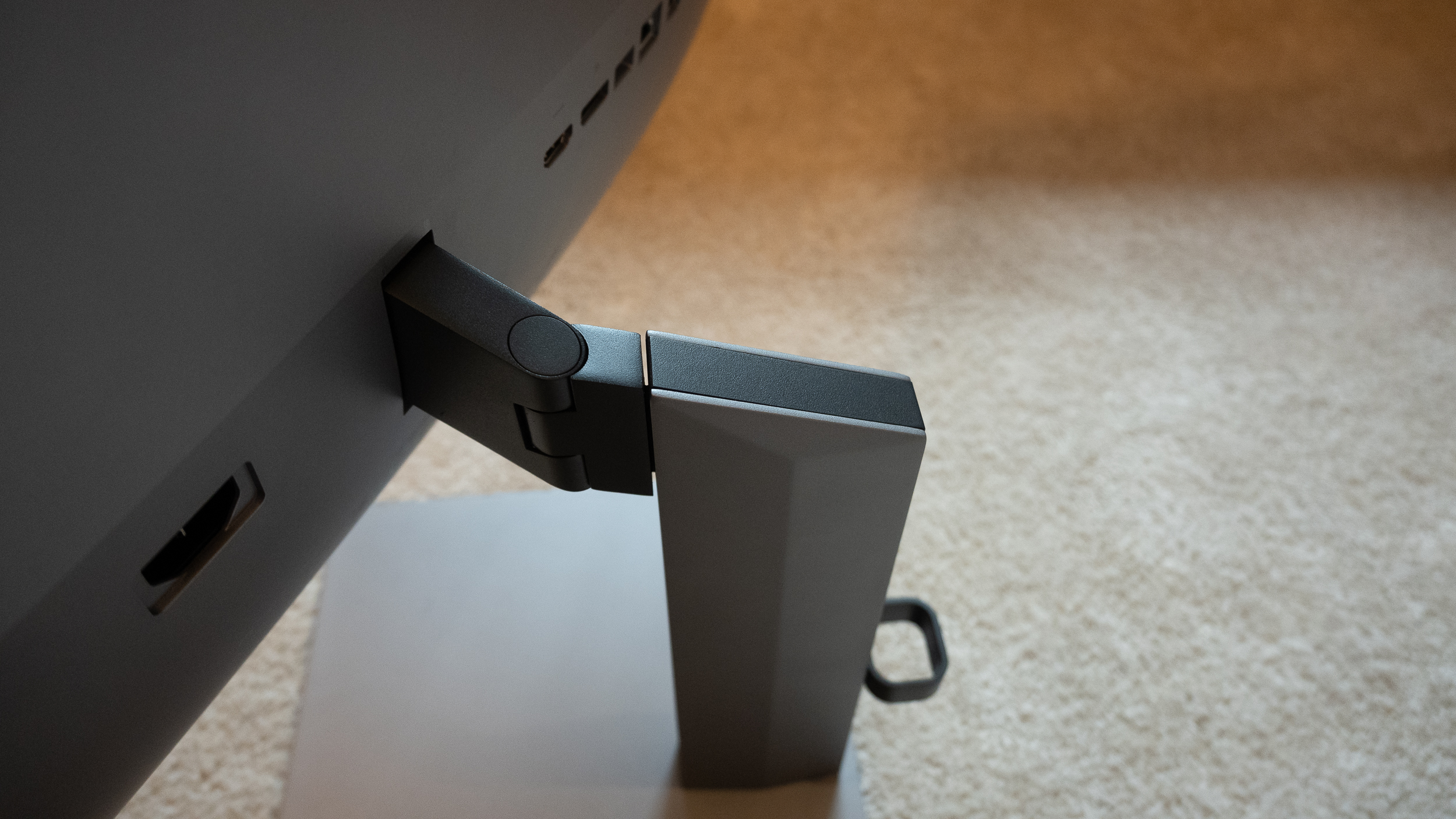 An HP Z34c G3 monitor sitting on a desk